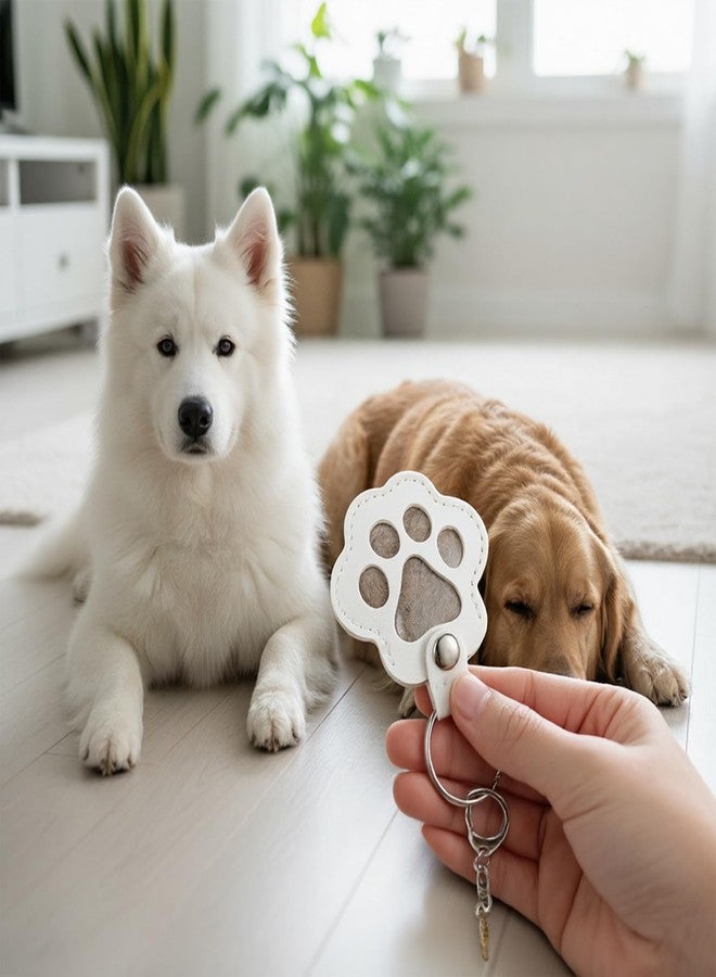 guduling 10pcs Pet Fur Keychain, Dog Hair Keepsake Keychain with Tweezers, Pet Hair Keepsake Fur Locket Key Chain, Dog Hair Memorial, Paw Key Chain for Collecting Cat And Dogs Hair - Image 2